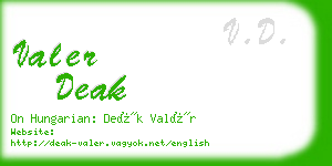 valer deak business card